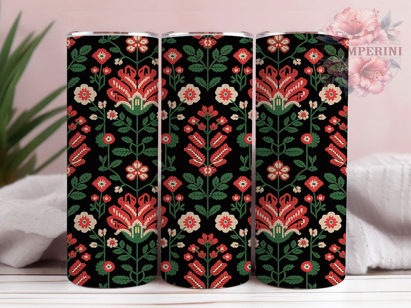 Christmas Sweater Embroidery Holiday Tumbler, Holiday Knit Sublimation Design, Festive Cup Art, 20oz Xmas Tumbler, Whimsical Sweater Mug, Stylish Christmas Cup, Cozy Holiday Wrap Sublimation Li Zamperini 