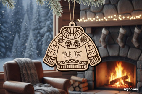 Christmas Sweater Ornaments SVG Bundle SVG SvgOcean 