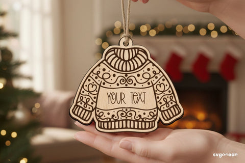 Christmas Sweater Ornaments SVG Bundle SVG SvgOcean 