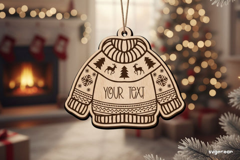 Christmas Sweater Ornaments SVG Bundle SVG SvgOcean 