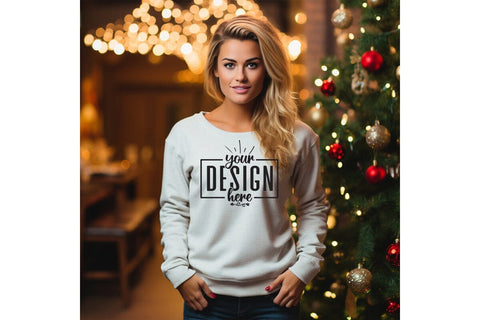 Christmas Sweatshirt Mockups Bundle Vol-02 Mock Up Photo Craftlabsvg24 