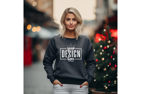 Christmas Sweatshirt Mockups Bundle Vol-02 Mock Up Photo Craftlabsvg24 