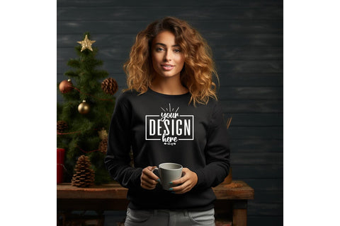Christmas Sweatshirt Mockups Mock Up Photo Craftlabsvg24 