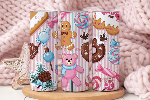 Christmas Sweets 20oz Tumbler Wrap Sublimation DesignSVG 