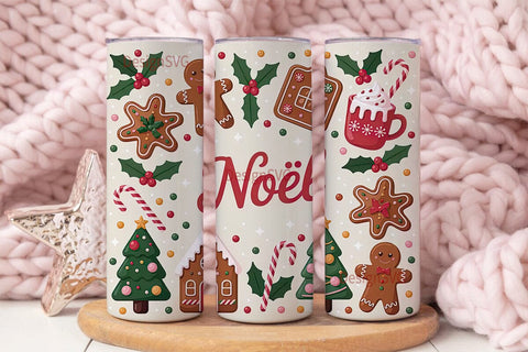 Christmas Sweets 20oz Tumbler Wrap Sublimation DesignSVG 