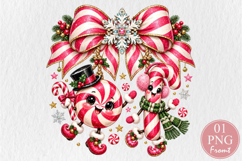 Christmas Sweets Candy Cane PNG Sublimation nirmal108roy 