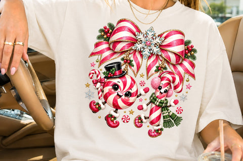 Christmas Sweets Candy Cane PNG Sublimation nirmal108roy 