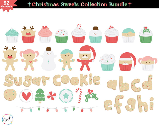 Christmas Sweets Collection Bundle SVG SVG Miss Tiina 