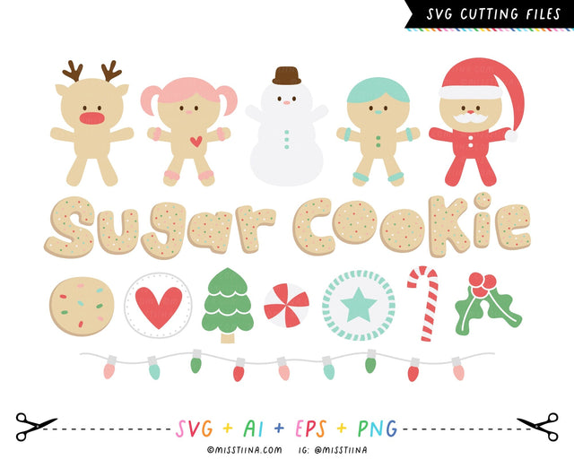 Christmas Sweets Cookies SVG SVG Miss Tiina 