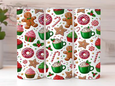 Christmas Sweets Pattern 20oz Tumbler, Christmas Sweets, Sweets Pattern, Christmas Pattern, Sweets Tumbler, Christmas Tumbler, Sweets Pattern PNG, 20oz Tumbler Wrap Sublimation Lara' s Designs 