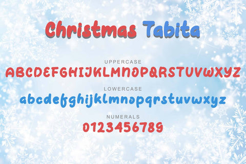 Christmas Tabita Font Prasetya Letter 