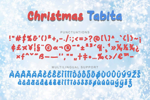 Christmas Tabita Font Prasetya Letter 
