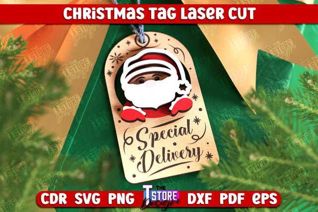 Christmas Tag | Gift Tags | Christmas Gift Card | Christmas Eve | Xmas Gift | CNC File SVG The T Store Design 