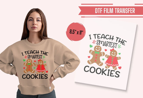 Christmas Teacher DTF Transfer Physical So Fontsy T-Shirt Iron-On Transfer Shop