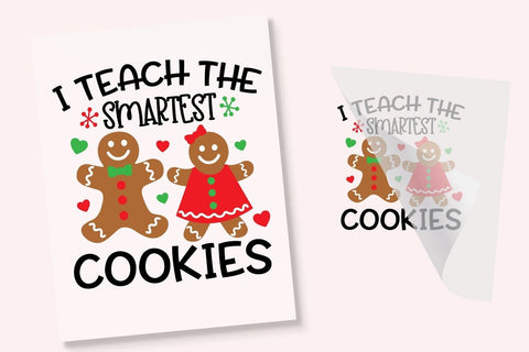 Christmas Teacher DTF Transfer Physical So Fontsy T-Shirt Iron-On Transfer Shop 4x4