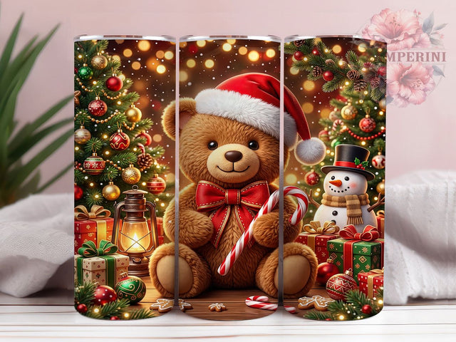 Christmas Teddy Bear 20oz Tumbler, Christmas Teddy Bear, Teddy Bear Tumbler, Christmas Teddy PNG, Teddy Bear PNG, Teddy Tumbler PNG, Christmas Bear PNG, 20oz Tumbler Wrap Sublimation Li Zamperini 