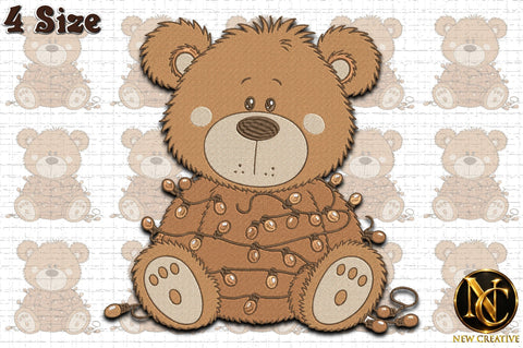 Christmas Teddy Bear Embroidery Embroidery/Applique DESIGNS designartist 