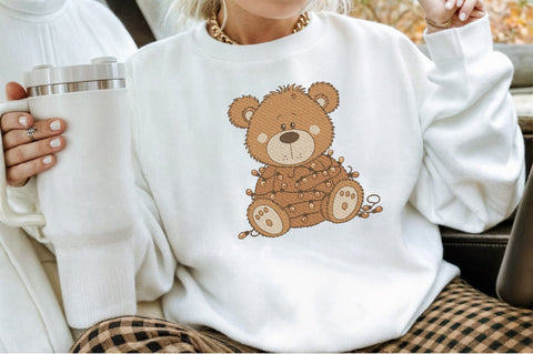 Christmas Teddy Bear Embroidery Embroidery/Applique DESIGNS designartist 
