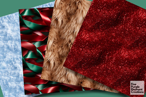 Christmas Textures | Holiday Sublimation Digital Pattern Fine Purple Elephant Creations 