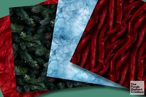 Christmas Textures | Holiday Sublimation Digital Pattern Fine Purple Elephant Creations 