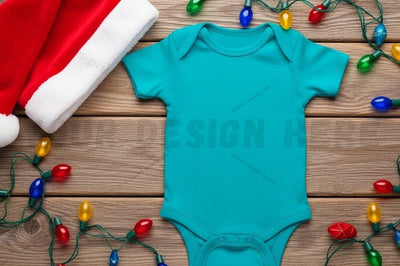 Christmas themed baby onesie mockup Mock Up Photo Designangry 