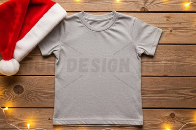 Christmas-themed blank t-shirt mockup Mock Up Photo Designangry 