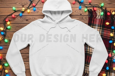Christmas-themed hoodie mockup design Mock Up Photo Designangry 