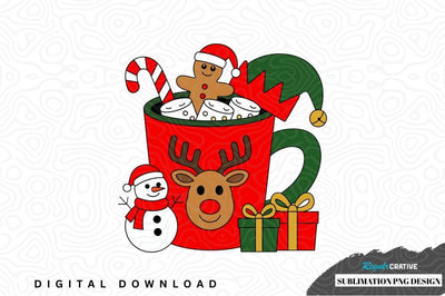Christmas-themed sublimation png design Sublimation Regulrcrative 