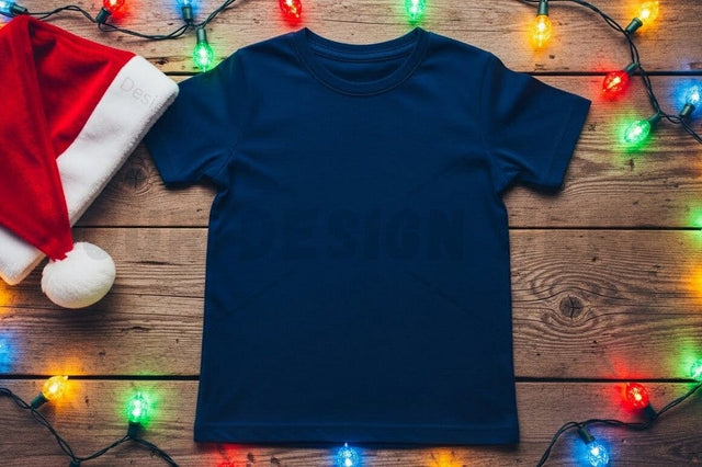 Christmas-themed t-shirt mockup Mock Up Photo Designangry 