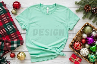Christmas themed t-shirt mockup Mock Up Photo Designangry 