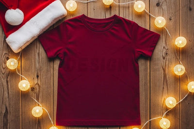 Christmas-themed t-shirt mockup Mock Up Photo Designangry 