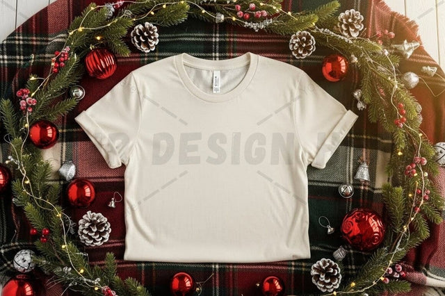 Christmas-themed t-shirt mockup Mock Up Photo Designangry 