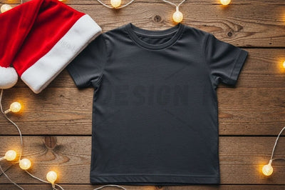 Christmas-themed t-shirt mockup Mock Up Photo Designangry 