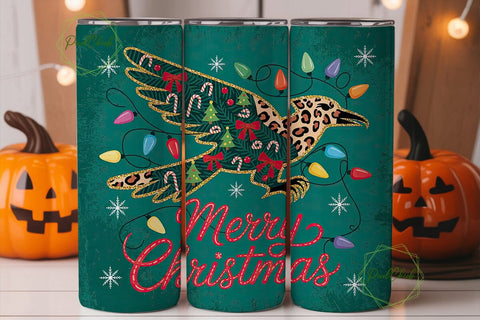Christmas Thunderbird 20oz Tumbler Wrap Sublimation PixelChick 