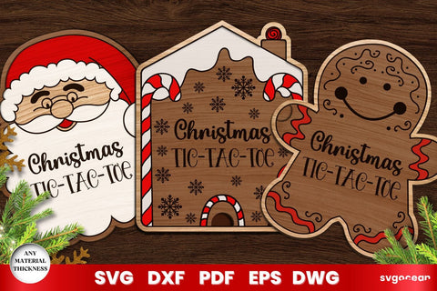 Christmas Tic Tac Toe Bundle SVG SvgOcean 