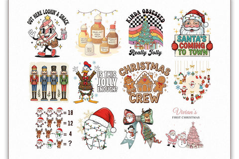 Christmas Tote Bag Bundle, PNG Bundle Sublimation Shetara Begum 