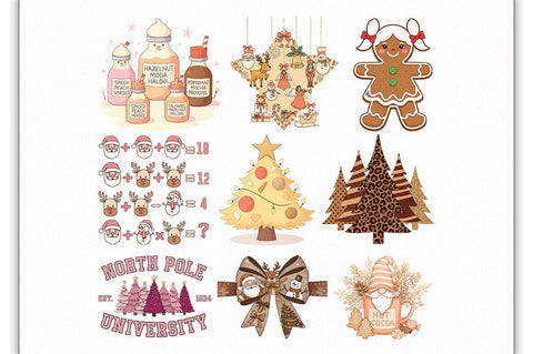 Christmas Tote Bag PNG Bundle Sublimation Shetara Begum 