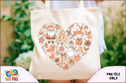 Christmas Tote Bag PNG Bundle Sublimation Shetara Begum 