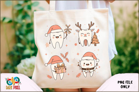 Christmas Tote Bag PNG Bundle Sublimation Shetara Begum 