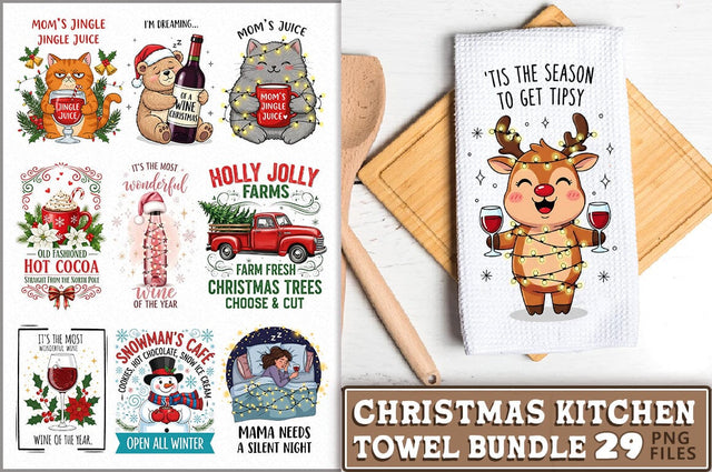 Christmas Towel Sublimation Bundle Sublimation Shetara Begum 