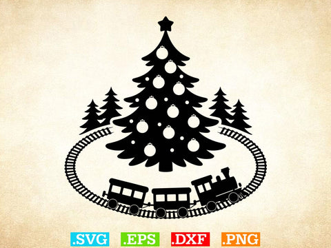 Christmas Train SVG Bundle, Christmas Railroad SVG Creativeart88 