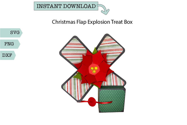 Christmas Treat Box- Exploding Treat Box SVG Sharia Morton Designs 