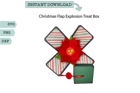 Christmas Treat Box- Exploding Treat Box SVG Sharia Morton Designs 
