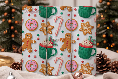 Christmas Treats 20oz Tumbler Wrap Sublimation DesignSVG 