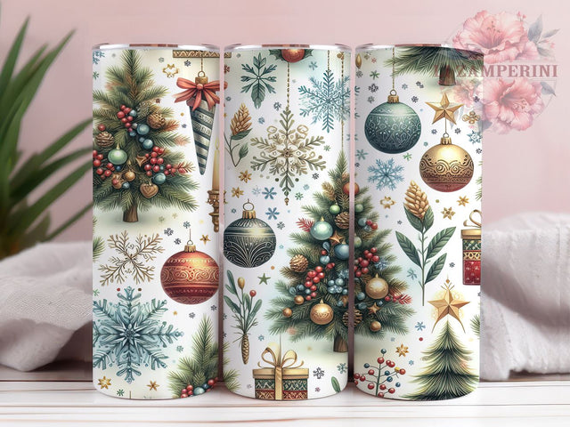 Christmas Tree 20oz Tumbler Wrap PNG, Merry Christmas Tumbler Png, Straight & Tapered Tumbler Wrap, Instant Digital Download Sublimation Li Zamperini 