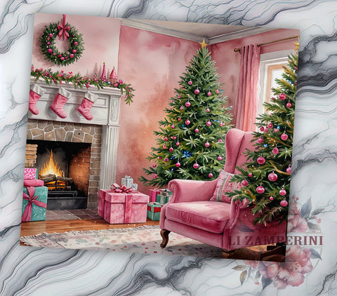 Christmas Tree 20oz Tumbler Wrap PNG, Vintage Christmas Tumbler Png, Straight & Tapered Tumbler Wrap, Instant Digital Download Sublimation Li Zamperini 