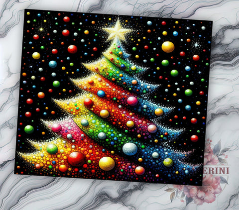 Christmas Tree 20oz Tumbler Wrap PNG, Winter Holidays Tumbler Png, Straight & Tapered Tumbler Wrap, Instant Digital Download Sublimation Li Zamperini 