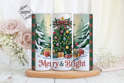 Christmas Tree 20oz Tumbler Wrap Sublimation sassyprint 