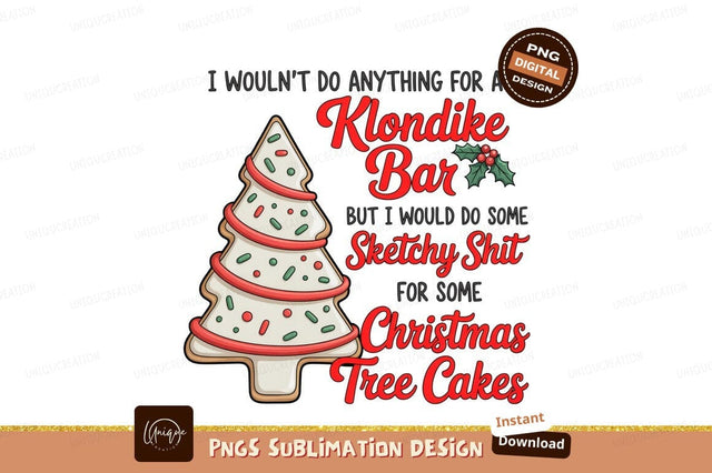 Christmas Tree Cake Cookie icing Sublimation Designangry 