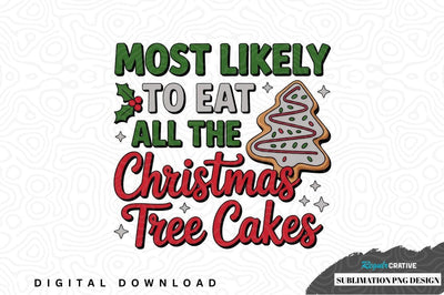 Christmas tree cakes sublimation png design Sublimation Regulrcrative 